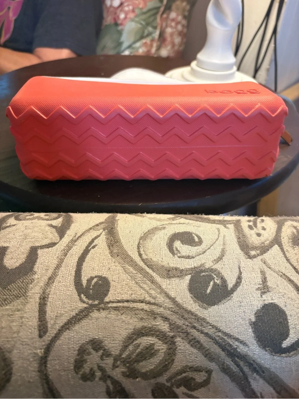 BOGG BAG coral and white Cosmetic Pouch
